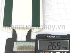 Ghen bán nguyệt MPE trắng 60x20x1000mm