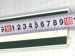Ghen bán nguyệt MPE trắng 60x20x1000mm