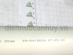 Ghen bán nguyệt MPE trắng 60x20x1000mm