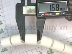 Ghen ruột gà xoắn PE cuấn gọn dây tủ điện văn phòng D22 Trắng