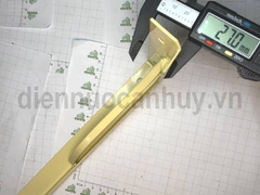 Giá đỡ sắt sơn tĩnh điện vàng 30cm thiếu