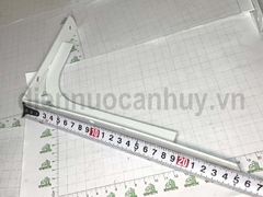 Giá treo tường trắng sơn tĩnh điện dài 25cm