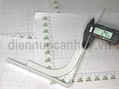 Giá treo tường trắng sơn tĩnh điện dài 25cm