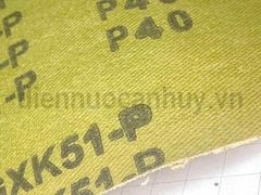 Giáp máy cuộn vải vàng cứng P40 (GXK51-P F16 P120) cuộn 45m