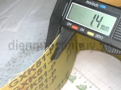 Giáp máy cuộn vải vàng cứng P40 (GXK51-P F16 P120) cuộn 45m