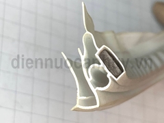 Gioăng tủ lạnh có nam châm kiểu bắt vít loại mỏng 5mm dài 1.8 m