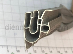 Gioăng tủ lạnh có nam châm kiểu cài rãnh to 6mm dài 2 m