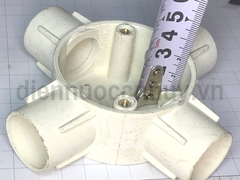 Hộp chia điện Sino đế thấp 32mm 4 ngả D25
