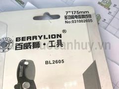 Kìm tuốt dây đa năng Berrylion BL2605 7 inch (175mm) - Chuyên tách vỏ cáp 16mm2