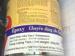 Keo Epoxy 2 thành phần 511 Five One One A=350g B=325g