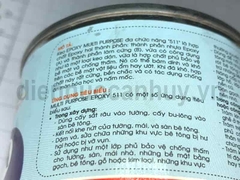 Keo Epoxy 2 thành phần 511 Five One One A=350g B=325g