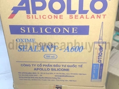 Keo silicone Apolo A600 mầu Trắng Trong