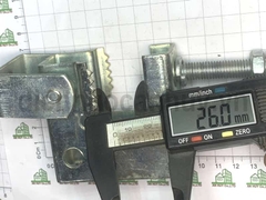 Kẹp xà gồ chữ P sắt mạ trắng 12