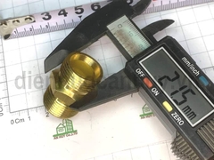 Kép đồng nối ren ngoài đều 22 - 22mm