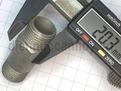 Kép đúc inox 304 DN15 ren 20mm (1/2inch) lệch dài 5.5cm