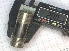 Kép inox ống DN15 ren 20mm (1/2inch) dài 5cm