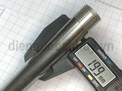 Kép inox ống DN15 ren 20mm (1/2inch) dài 15cm