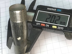 Kép inox ống DN15 ren 20mm (1/2inch) dài 10cm