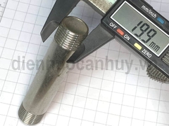 Kép inox ống DN15 ren 20mm (1/2inch) dài 10cm