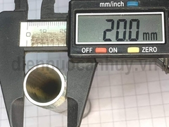 Kép inox ống DN15 ren 20mm (1/2inch) dài 15cm