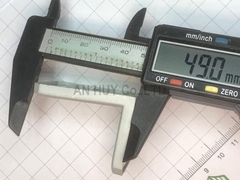 Ke sắt L có nắp đậy to nhựa xám 50x35x40x1.6mm