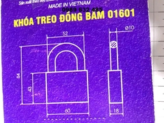 Khóa đồng Việt Tiệp bấm 01601