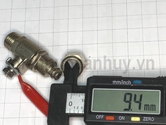 Khóa lấy nước đầu vào tay đỏ ren 13 cho ống 10