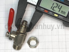 Khóa lấy nước đầu vào tay đỏ ren 13 cho ống 10