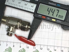 Khóa lấy nước đầu vào tay đỏ ren 13 cho ống 10