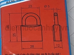 Khóa đồng bấm mini Việt Tiệp 01280