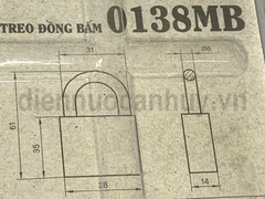Khóa đồng bấm Việt Tiệp 0138MB