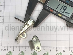 Khóa mỏ vịt inox 201 nhỏ có lỗ chốt 43x14