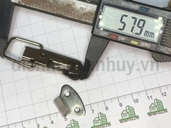 Khóa mỏ vịt inox 201 nhỏ có lỗ chốt 43x14