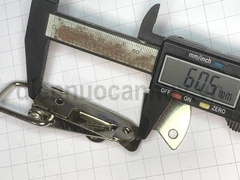Khóa mỏ vịt inox 201 to có lỗ chốt 60x20