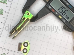 Khóa mỏ vịt sắt vàng 7 mầu to 50x20