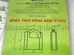 Khóa treo đồng bấm chống cắt Việt Tiệp 01525
