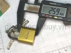 Khóa treo Việt nhật 30 rẻ sắt sơn mầu đồng nhỏ