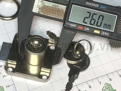 Khóa tủ gỗ vuông loại rẻ Euergodo 138