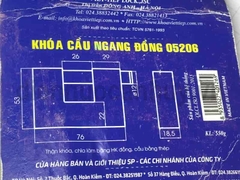 Khóa Việt Tiệp cầu ngang đồng 05206