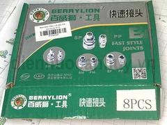 Khớp nối nhanh khí nén Berrylion SF30.PF30 ren trong 17mm . Bộ đầu nối hơi giá rẻ cho máy nén khí