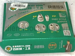 Khớp nối nhanh khí nén Berrylion SM20.PM20 ren ngoài 13mm . Bộ đầu nối hơi giá rẻ cho máy nén khí, rửa xe