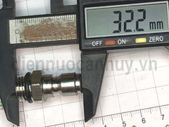 Khớp nối nhanh rửa xe đầu đực ren 13 đầu nhỏ 12