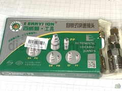 Khớp nối nhanh tự khóa Berrylion SP20.PP20 ống 5x8mm . Bộ đầu nối hơi cao cấp chống xì . Hàng xịn độ bền cao