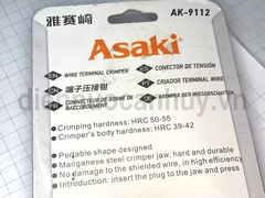 Kìm bấm đầu cốt dây điện Asaki AK9112 dùng cho dây từ 1.25  đến dấy 16mm2
