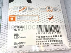 Kìm bấm đầu cốt dây điện Asaki AK9112 dùng cho dây từ 1.25  đến dấy 16mm2