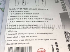 Kìm bóp đầu dây mạng Berrylion BL-315 Tiêu chuẩn xuất khẩu - Giải pháp đấu nối mạng internet nhanh chóng, không làm hỏng lõi dây