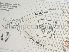 Kìm cắt sắt Asaki 6 inch nhỏ