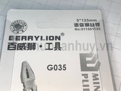 Kìm điện 5 inch dài 125 mm Berrylion