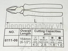 Kìm điện Kingtony 6111-06 loại 6 inch (164 mm)
