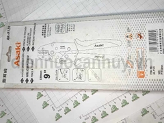 Kìm bấm cos Asaki AK-9120 cho dây 0.5 đến 6 mm đầu cốt bọc nhựa tròn